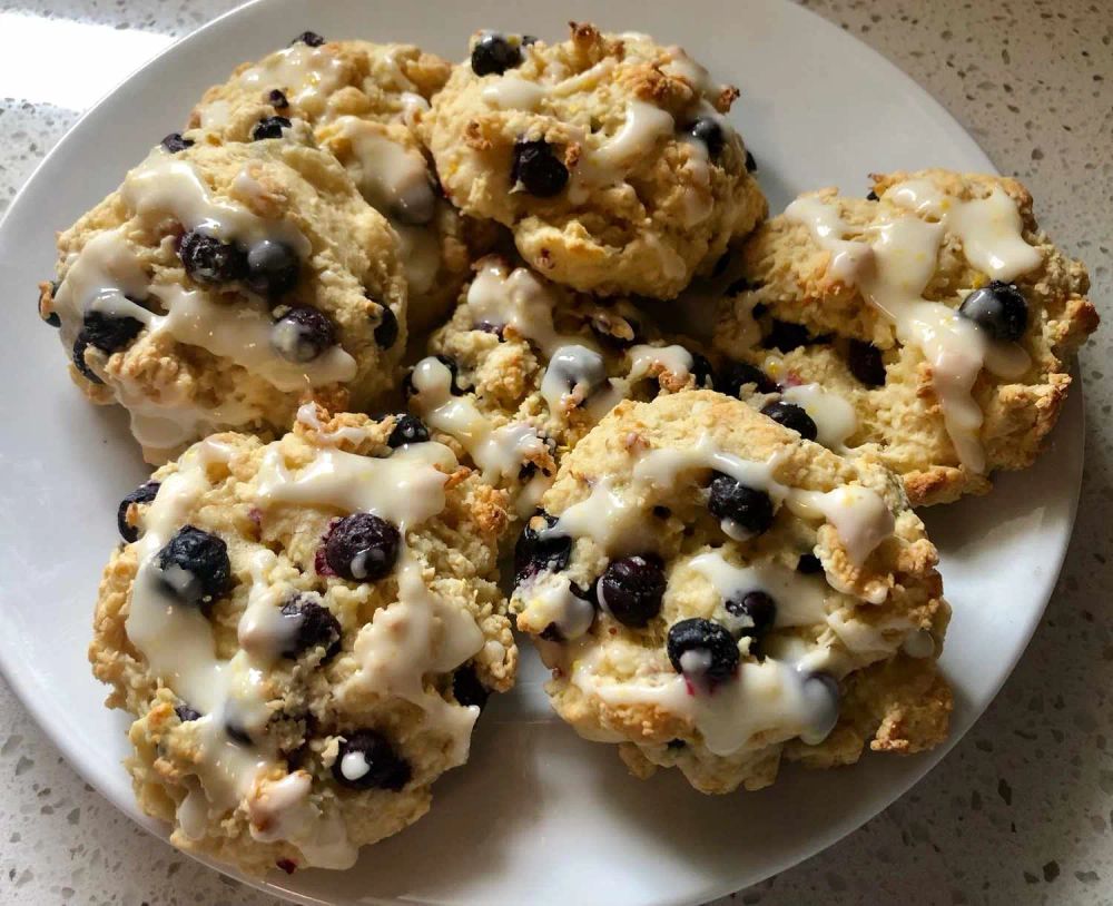 Lemon Drop Blueberry Scones