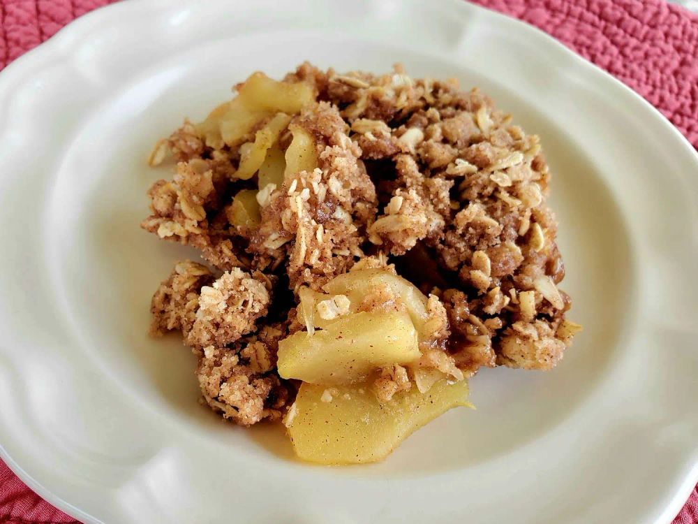 Microwave Apple Crisp