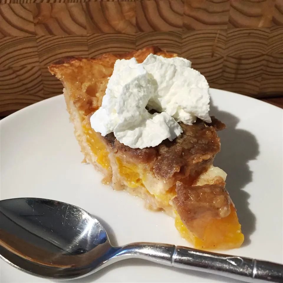 Easy French Peach Pie