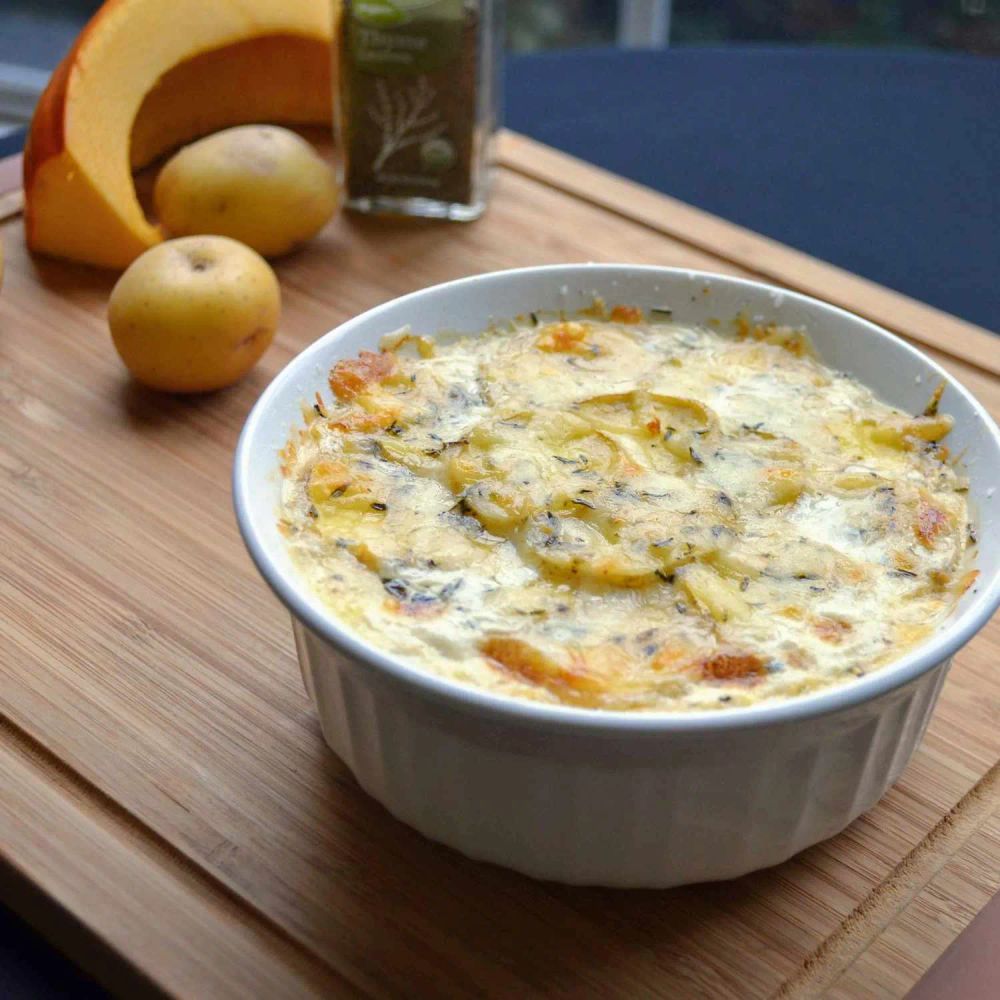 Potato and Pumpkin Gratin