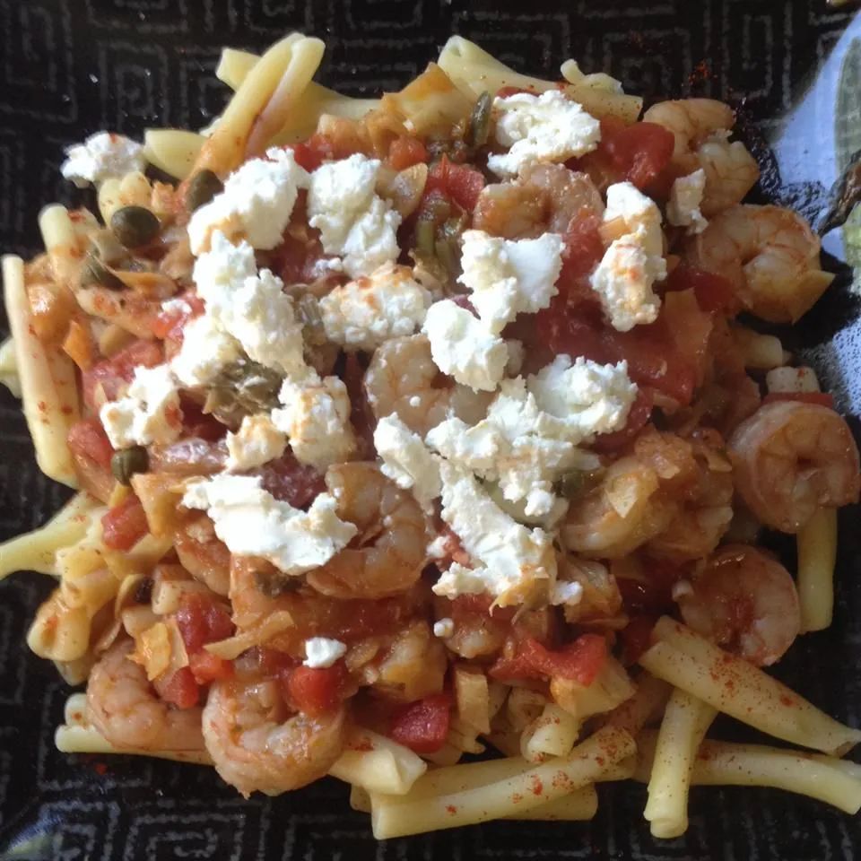 Shrimp Primavera with Goat Cheese