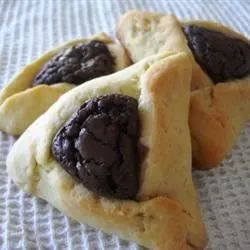 Hamentashen with Brownie Filling