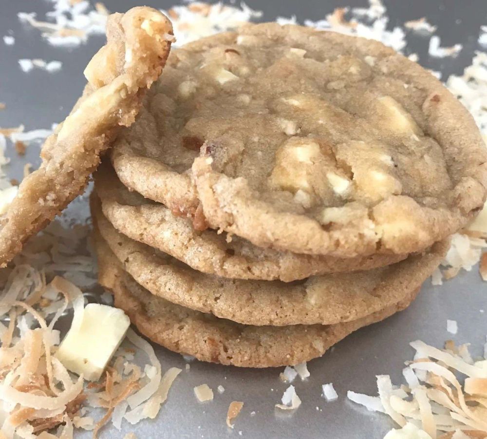 White Chocolate Almond Cookies