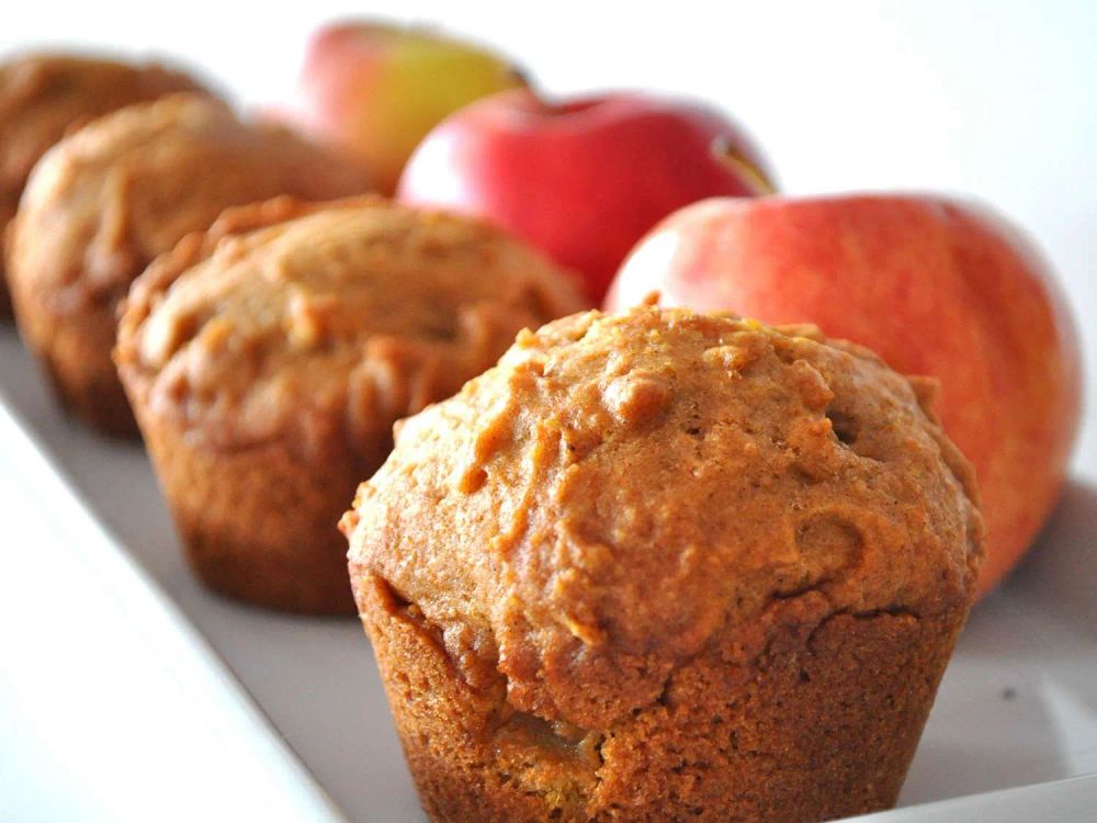 Pumpkin Apple Streusel Muffins