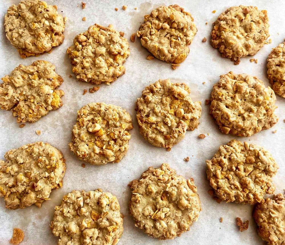 Salted Peanut Cereal Cookies