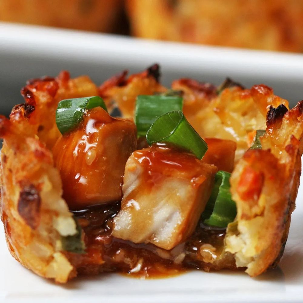 Fried Rice Chicken Teriyaki Cups