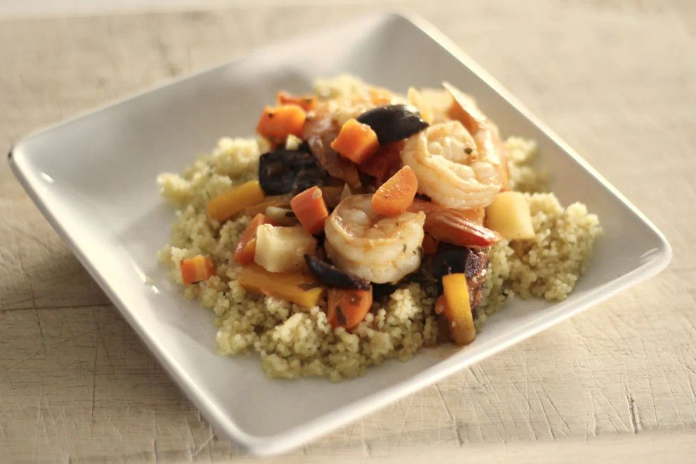 One-Pot Moroccan Shrimp Tagine