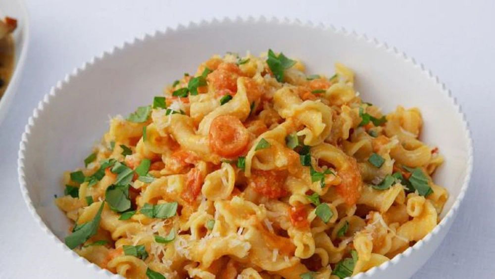 Campanelle with Cherry Tomatoes