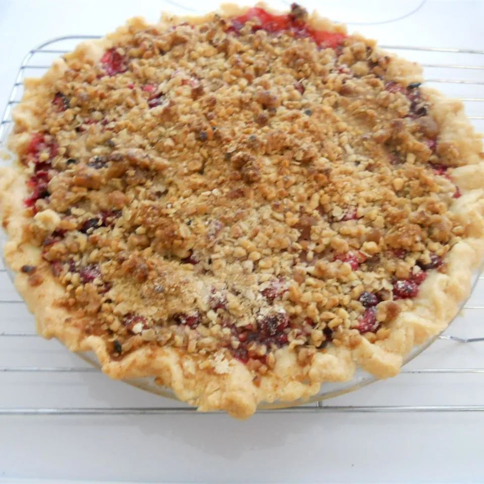 Cranberry Streusel Pie