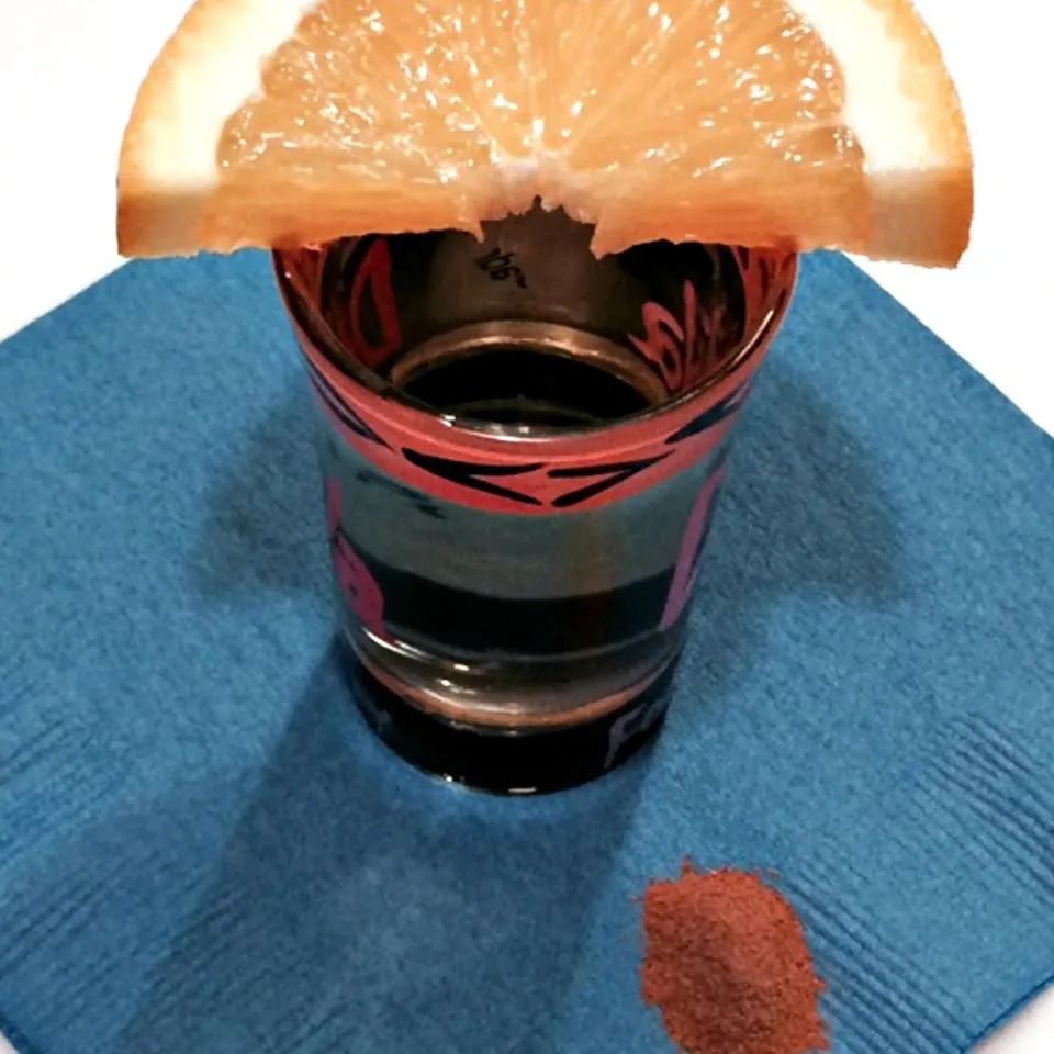 Orange and Cinnamon Tequila Shot