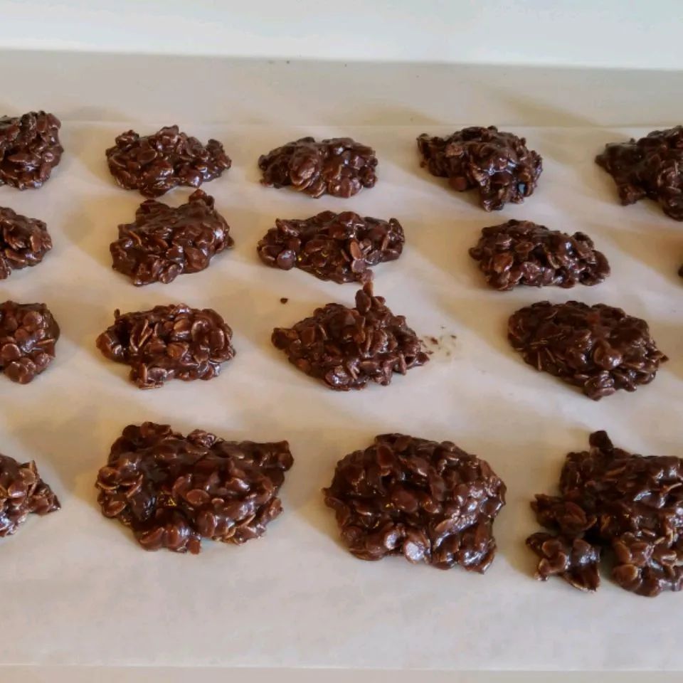 No Bake Fudge Cookies