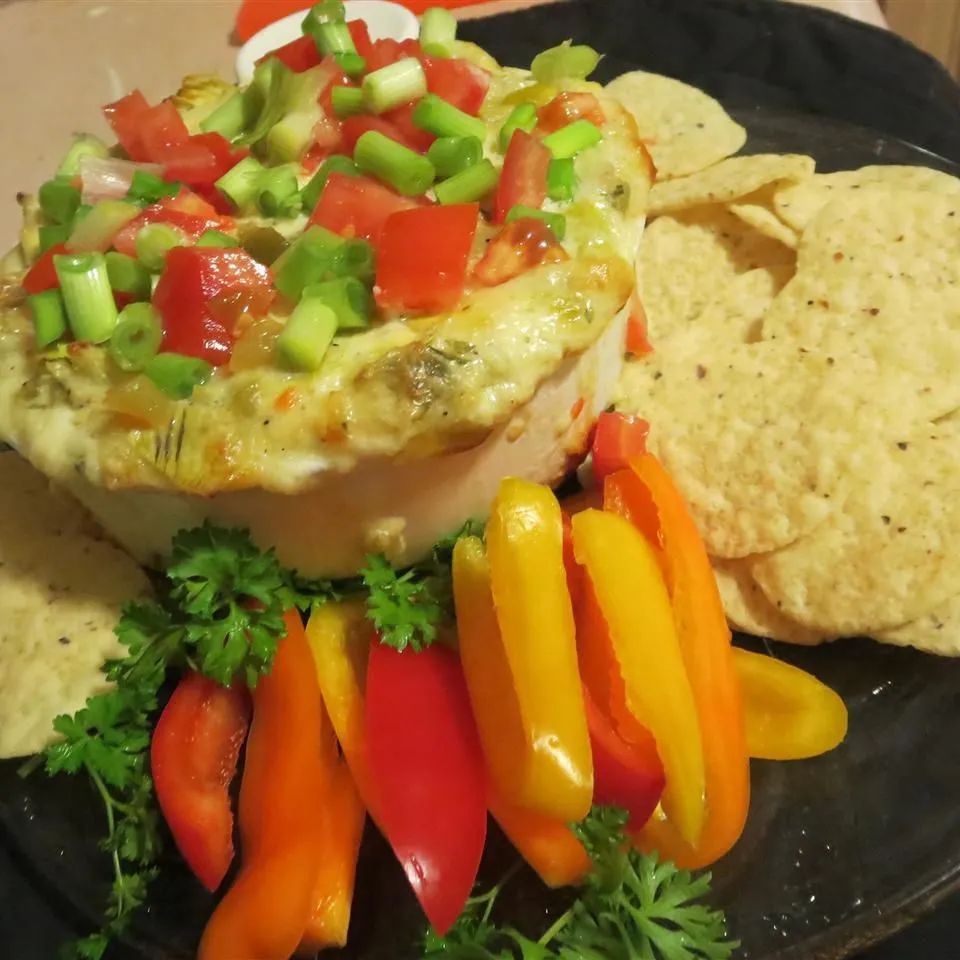 Hot Artichoke Dip with Green Chiles