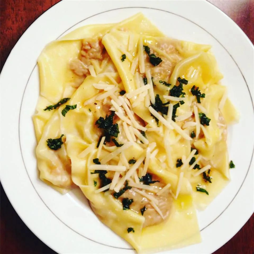 Butternut Squash Ravioli with Sage-Brown Butter Sauce