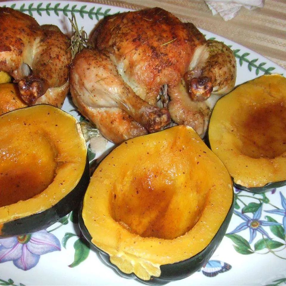 Orange Baked Acorn Squash