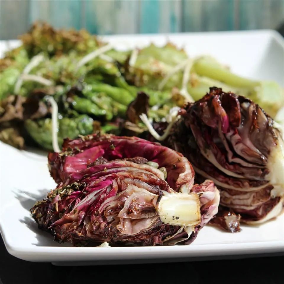 Roasted Lettuce, Radicchio, and Endive