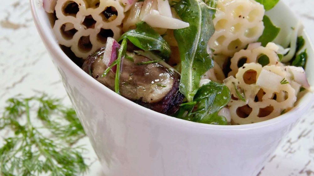 Gruyere and Mushroom Pasta Salad