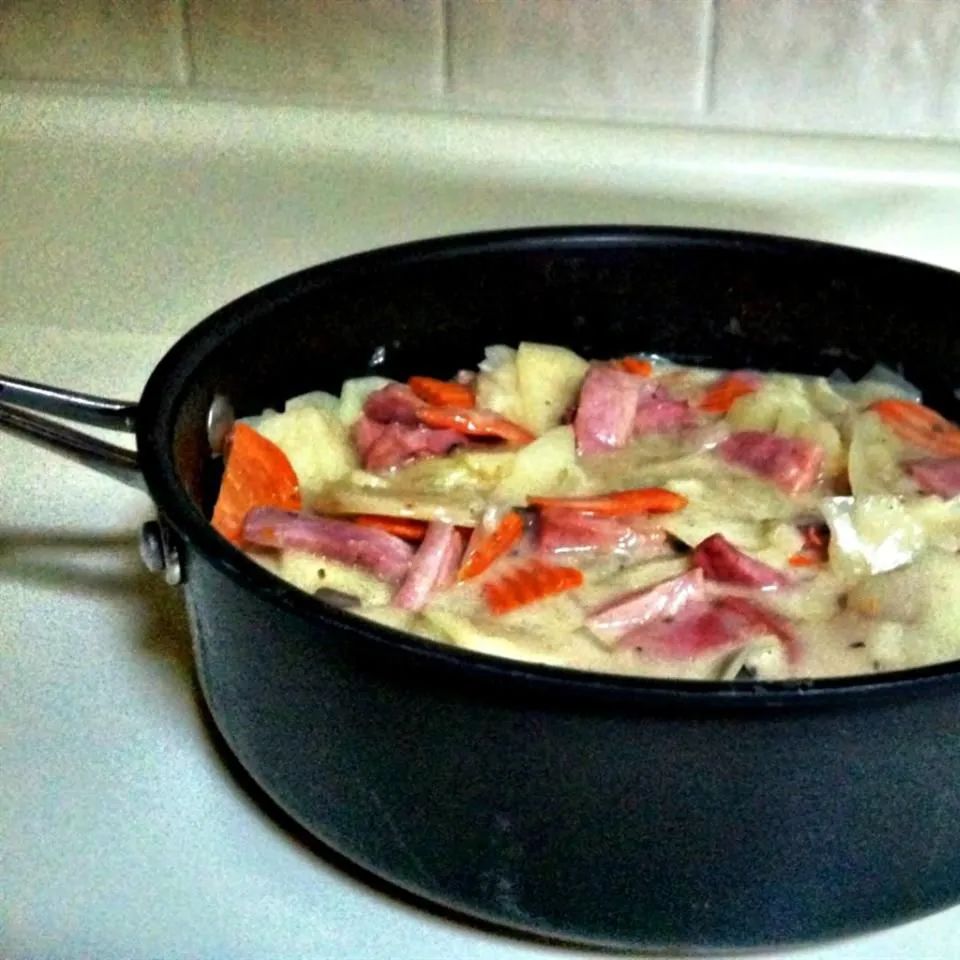 Brown Sugar Ham and Potato Skillet