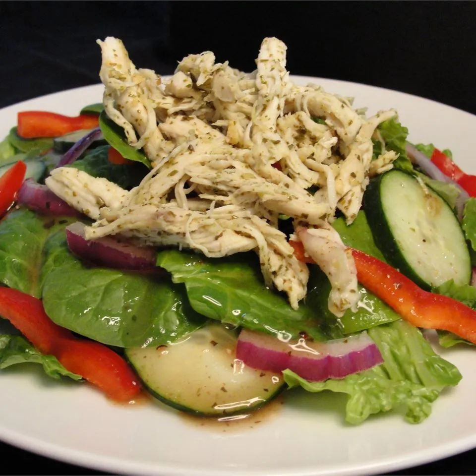 Fresh Chicken Salad with Baby Greens