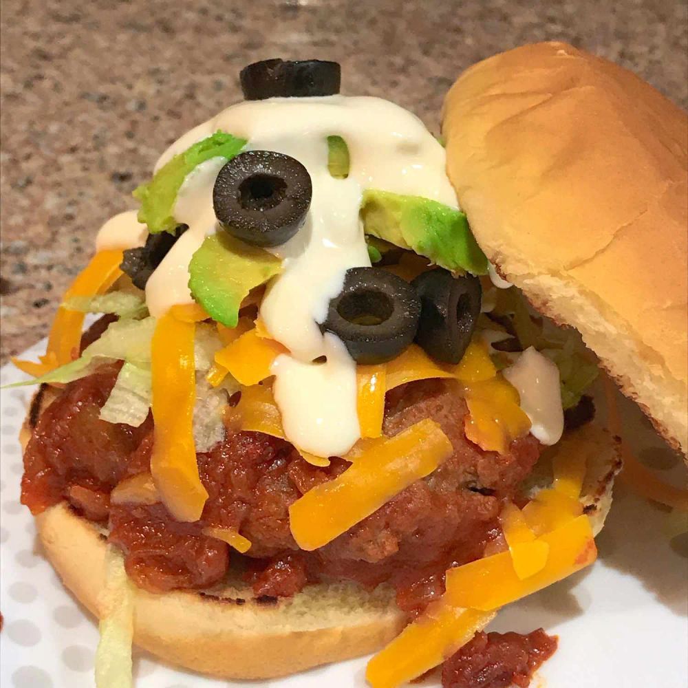 Sarah's Stewed Taco Burgers