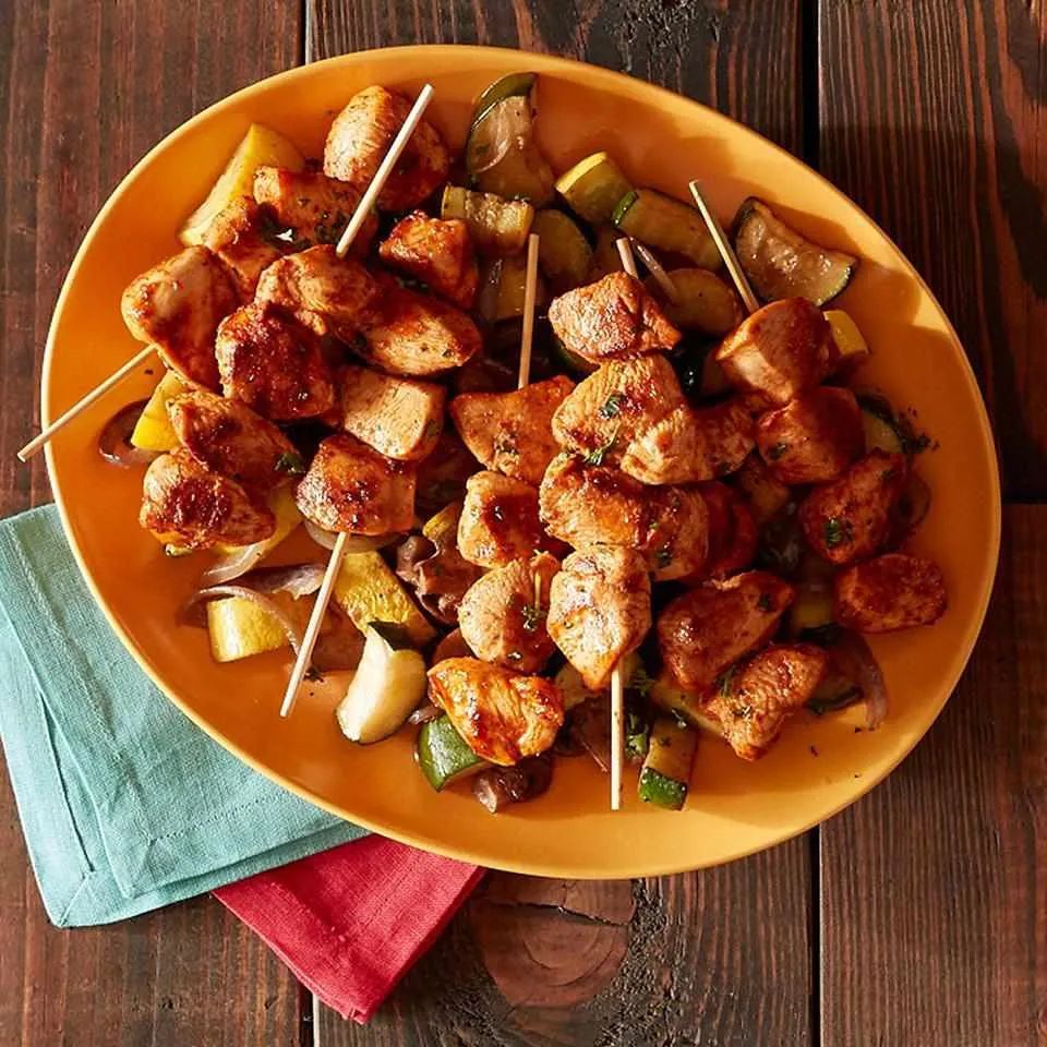 Spicy Harissa Chicken Kebabs