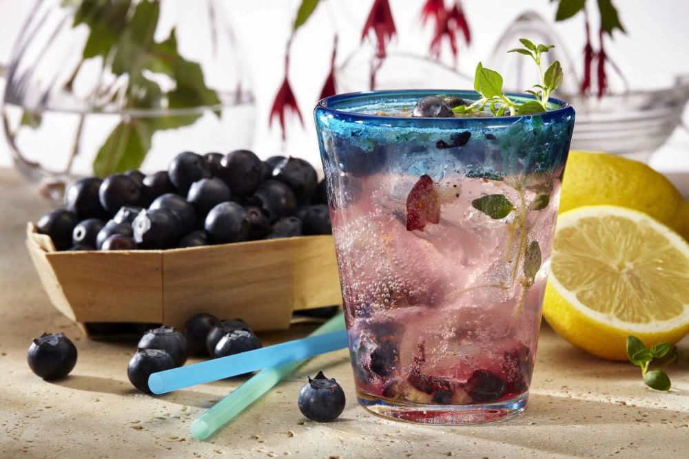 Blueberry Stevia Lemonade