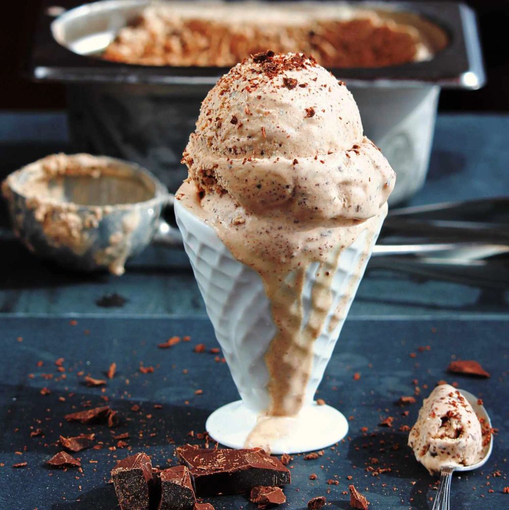 Chocolate Creme Fraiche Ice Cream