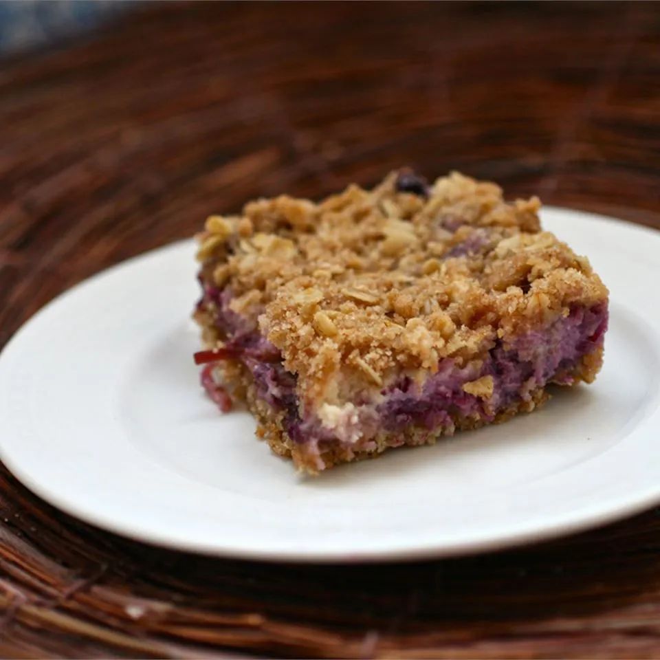 Blueberry Oat Dream Bars