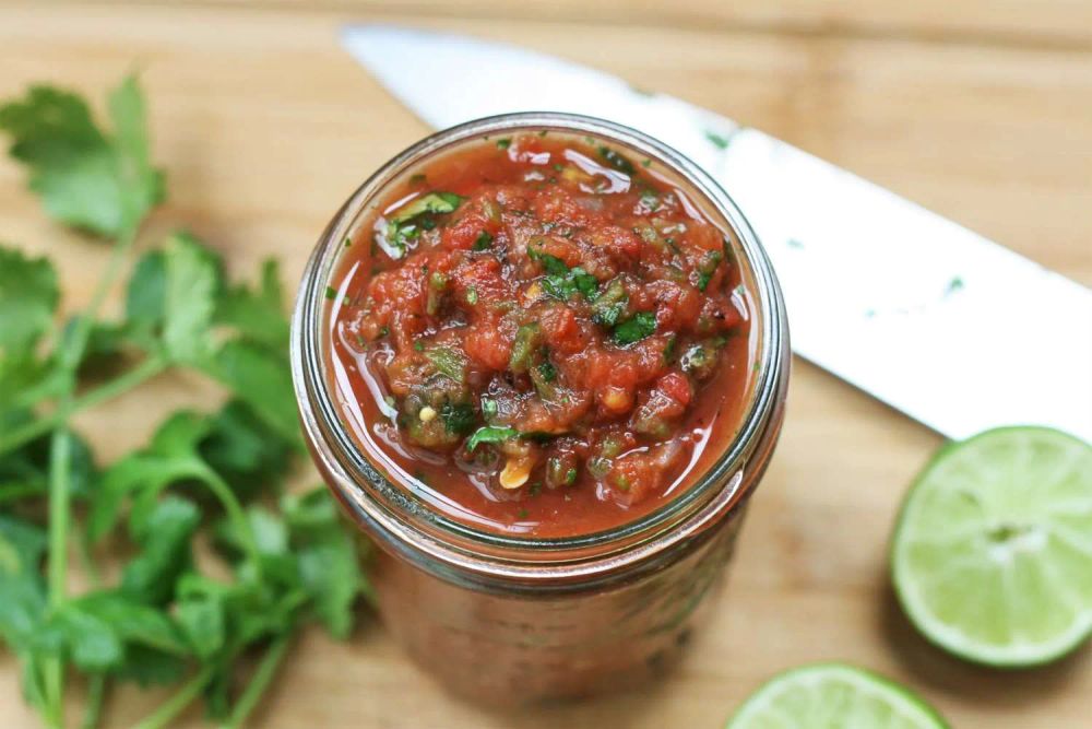 Fire-Roasted Poblano Salsa