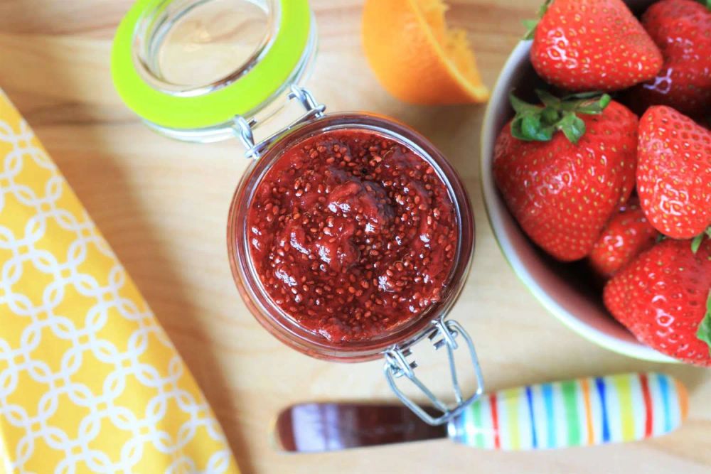 Strawberry-Orange Chia Jam