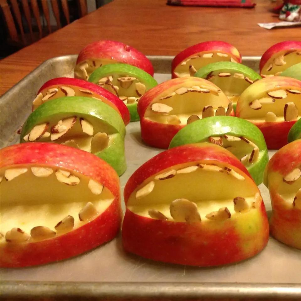 Halloween Fruit Apple Teeth Treats