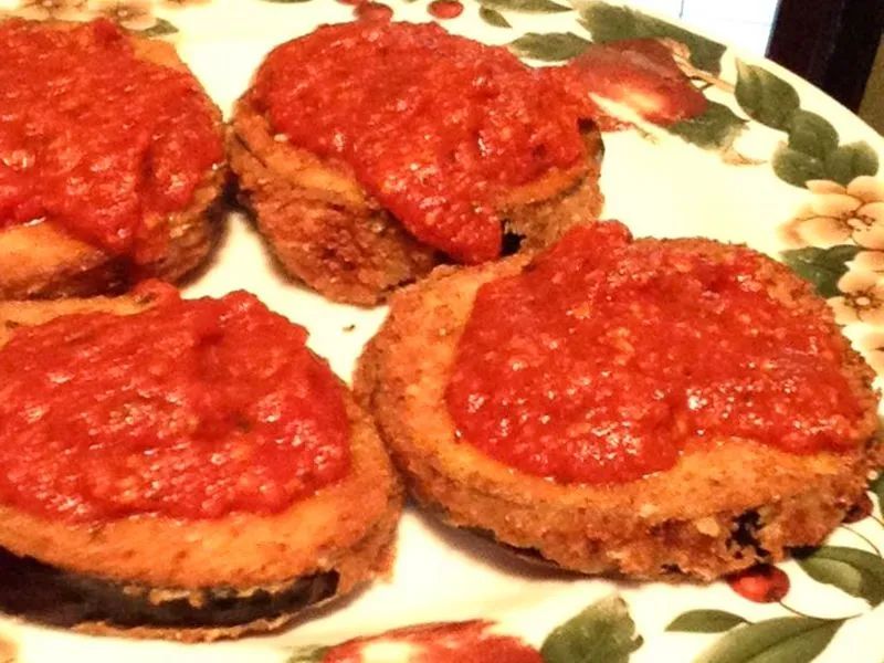 Fried Eggplant Parmesan