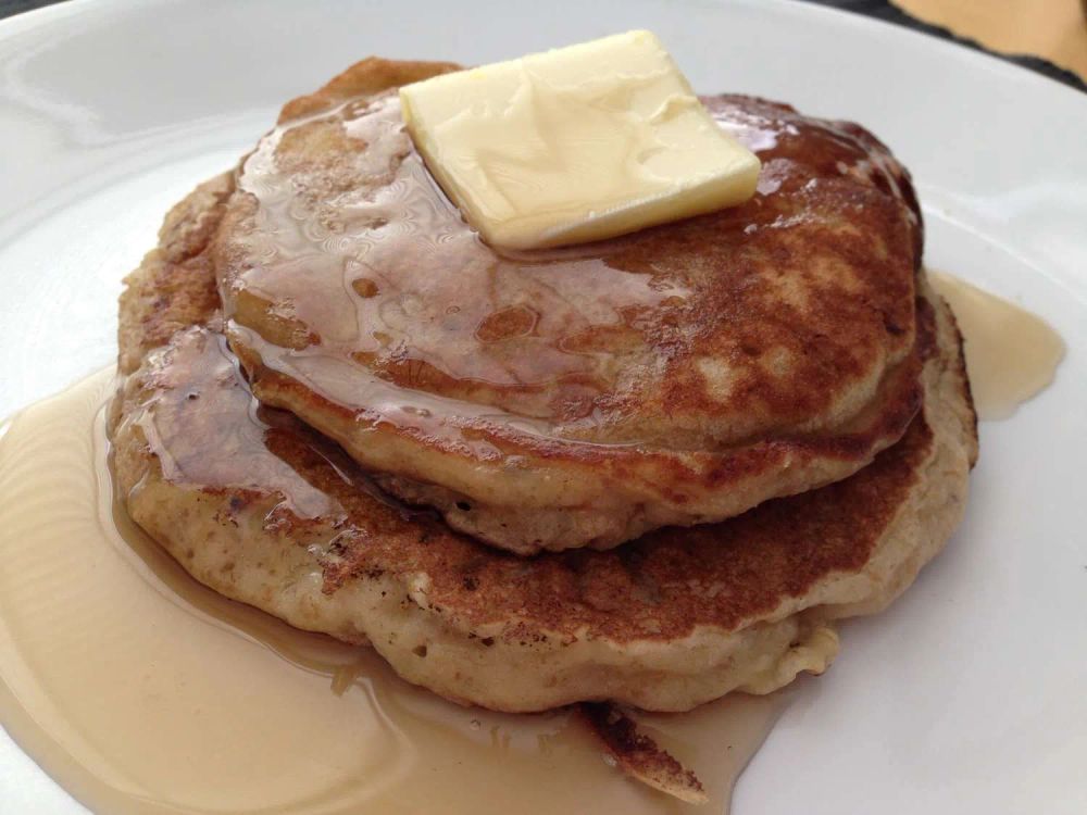 Banana Almond Pancakes