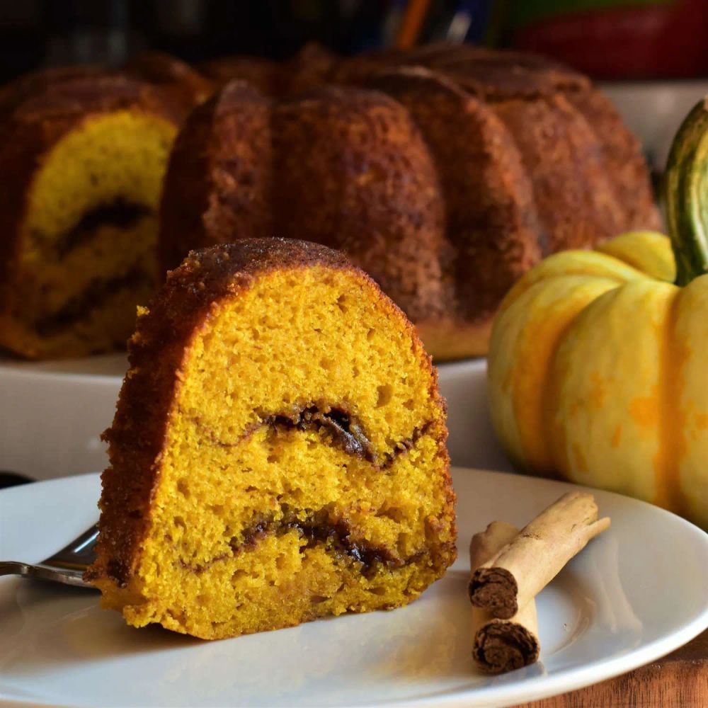 Pumpkin Snickerdoodle Bundt Cake