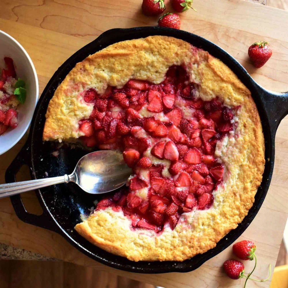 Strawberry Spoon Cake