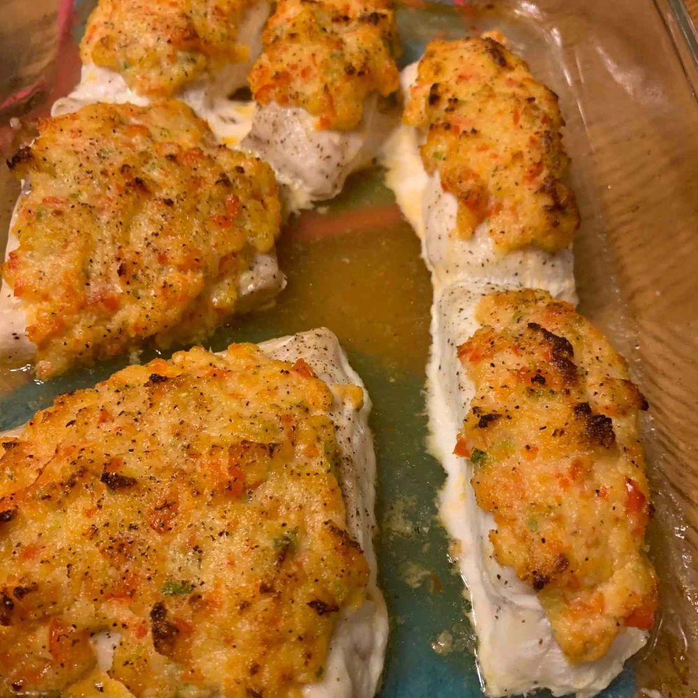 Crab Crusted Grouper