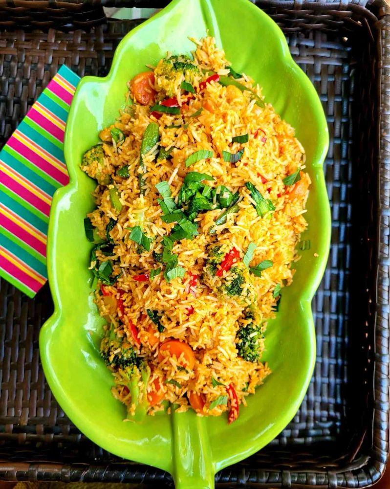 Vegetarian Thai Curry Fried Rice