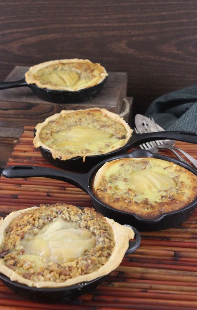 Mini Skillet Buttermilk-Pear Pies