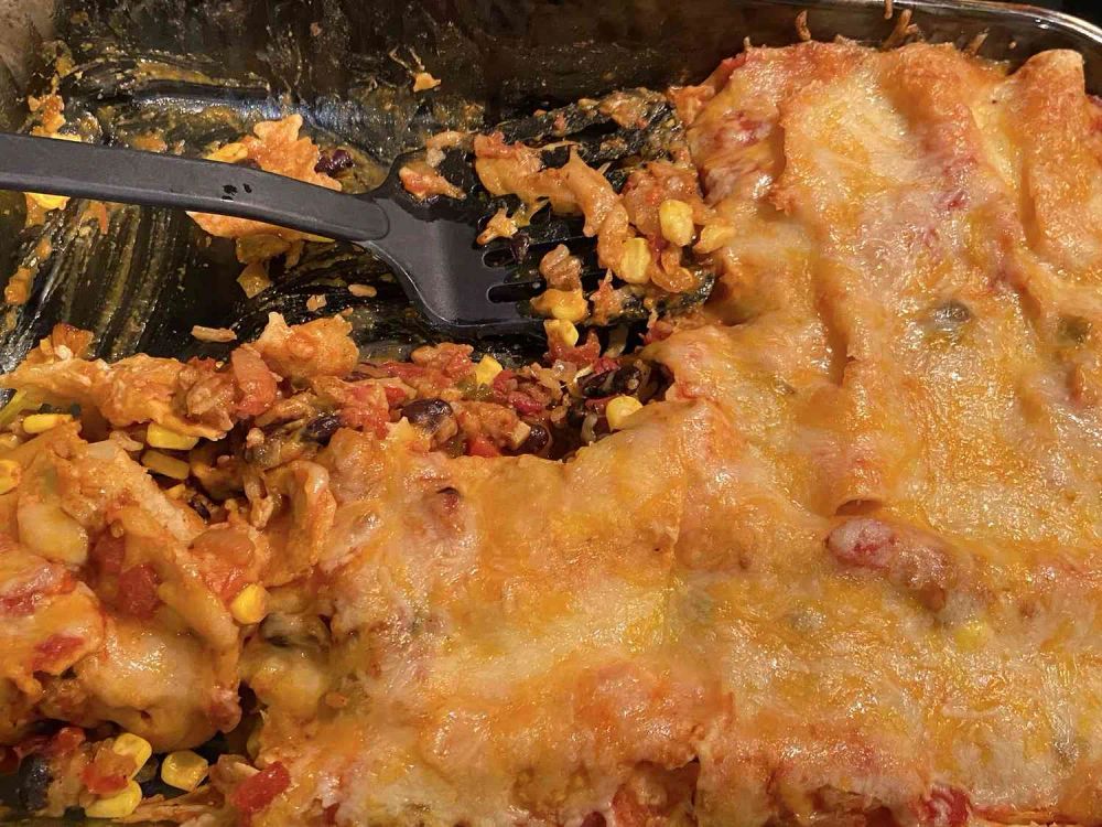 Black Bean and Rice Enchiladas