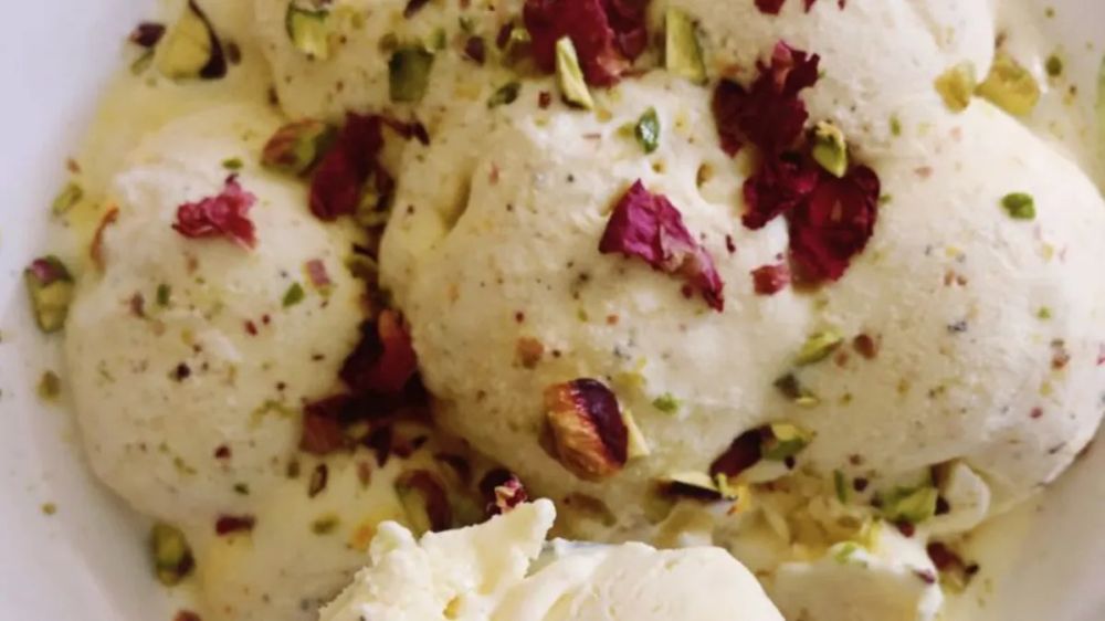 Saffron Vanilla Bean Ice Cream