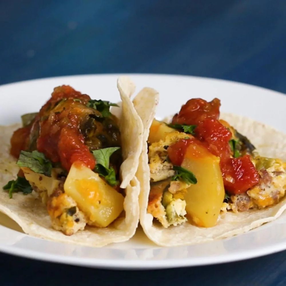 Sausage And Egg Breakfast Tacos