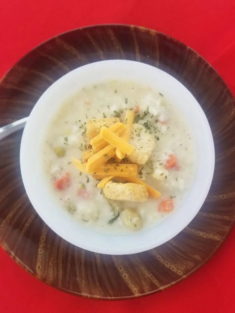 Creamy Vegetable Cheese Soup