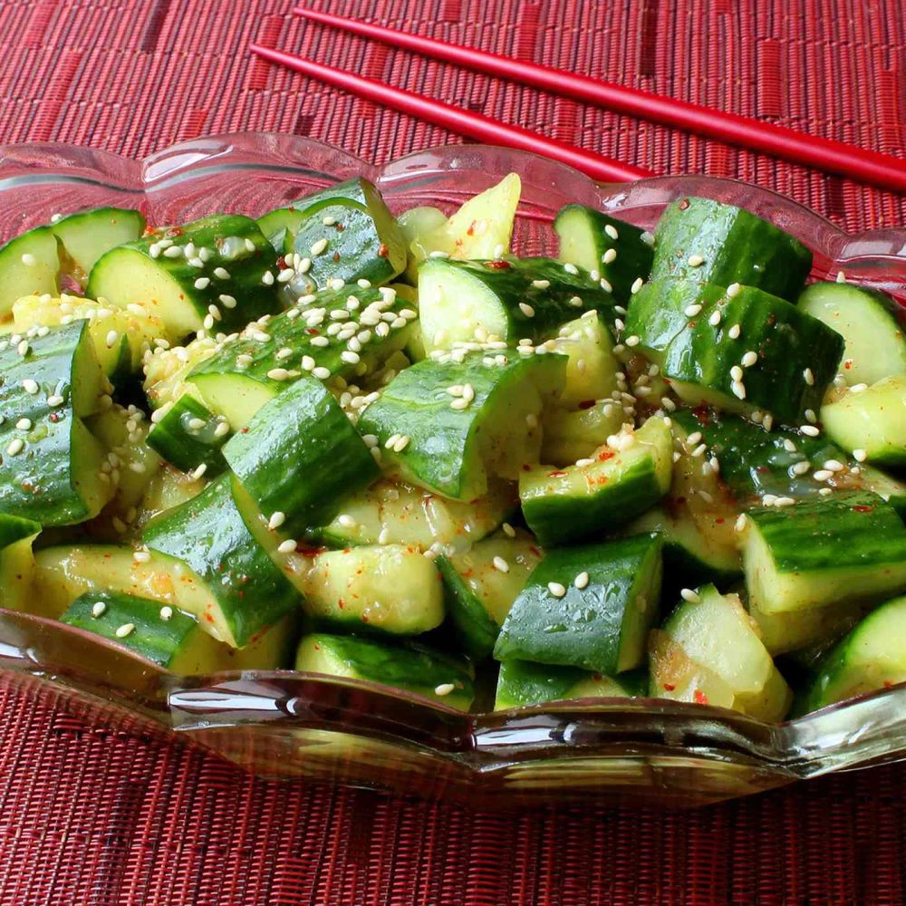 Smashed Cucumber Salad