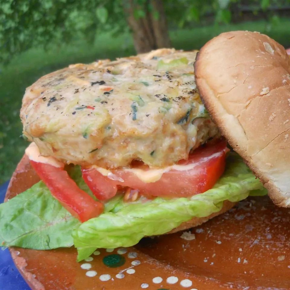 Asian Zucchini-and-Chicken Burgers