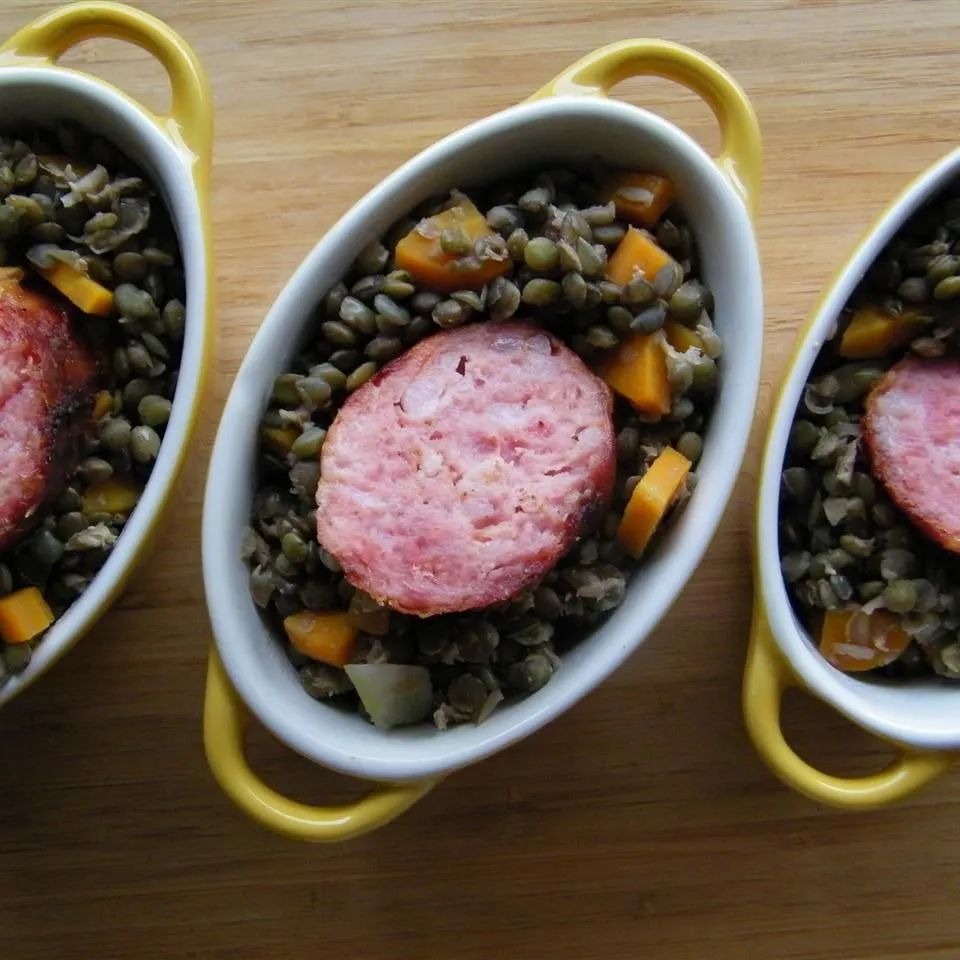 Sausage and Lentils