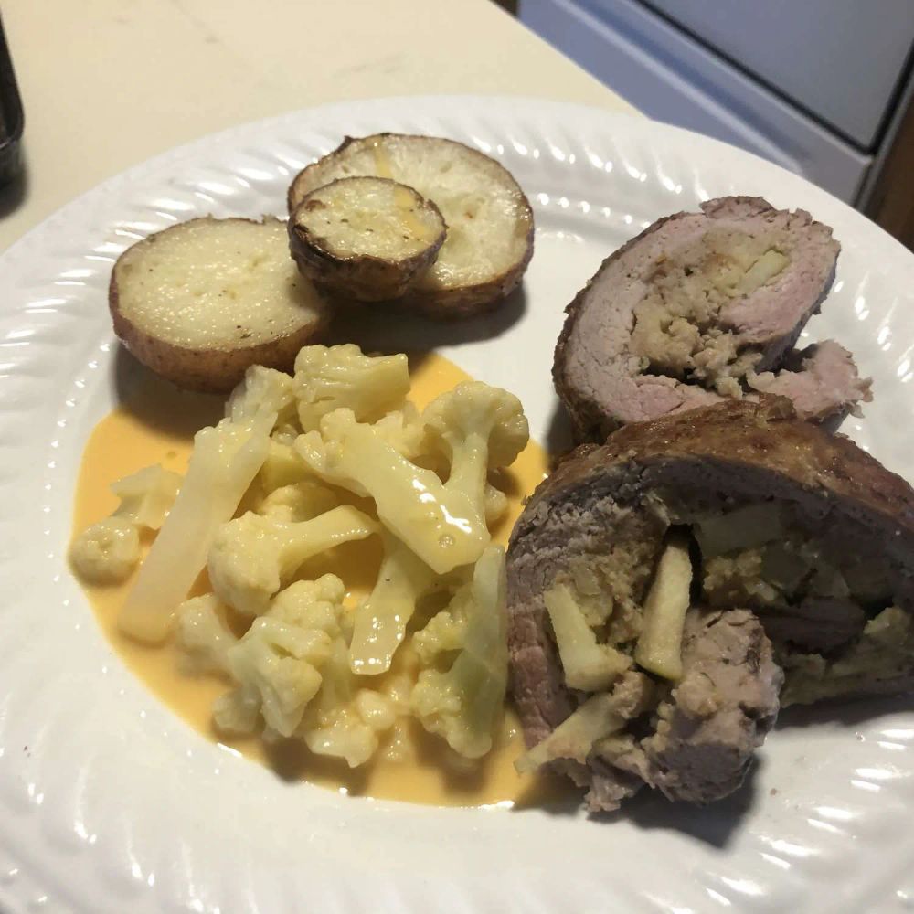 Apple-Stuffed Pork Loin