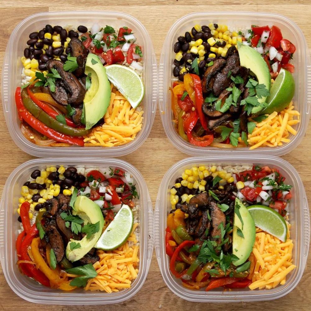 Portobello Fajita Bowl Meal Prep