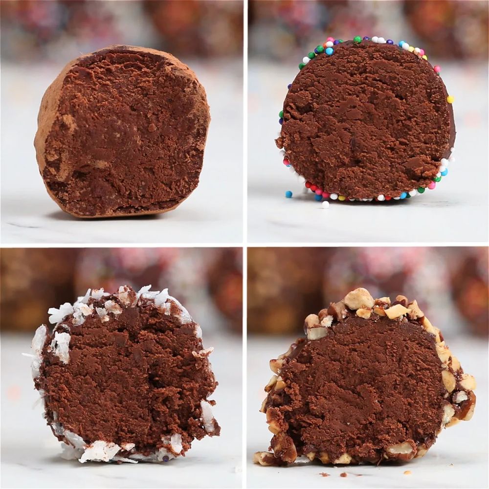 3-ingredient Dark Chocolate Truffles