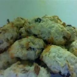 Coconut Raisin Cookies