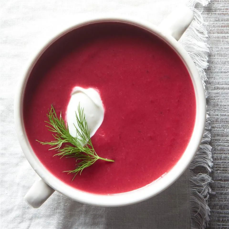 Roasted Beet and Potato Soup