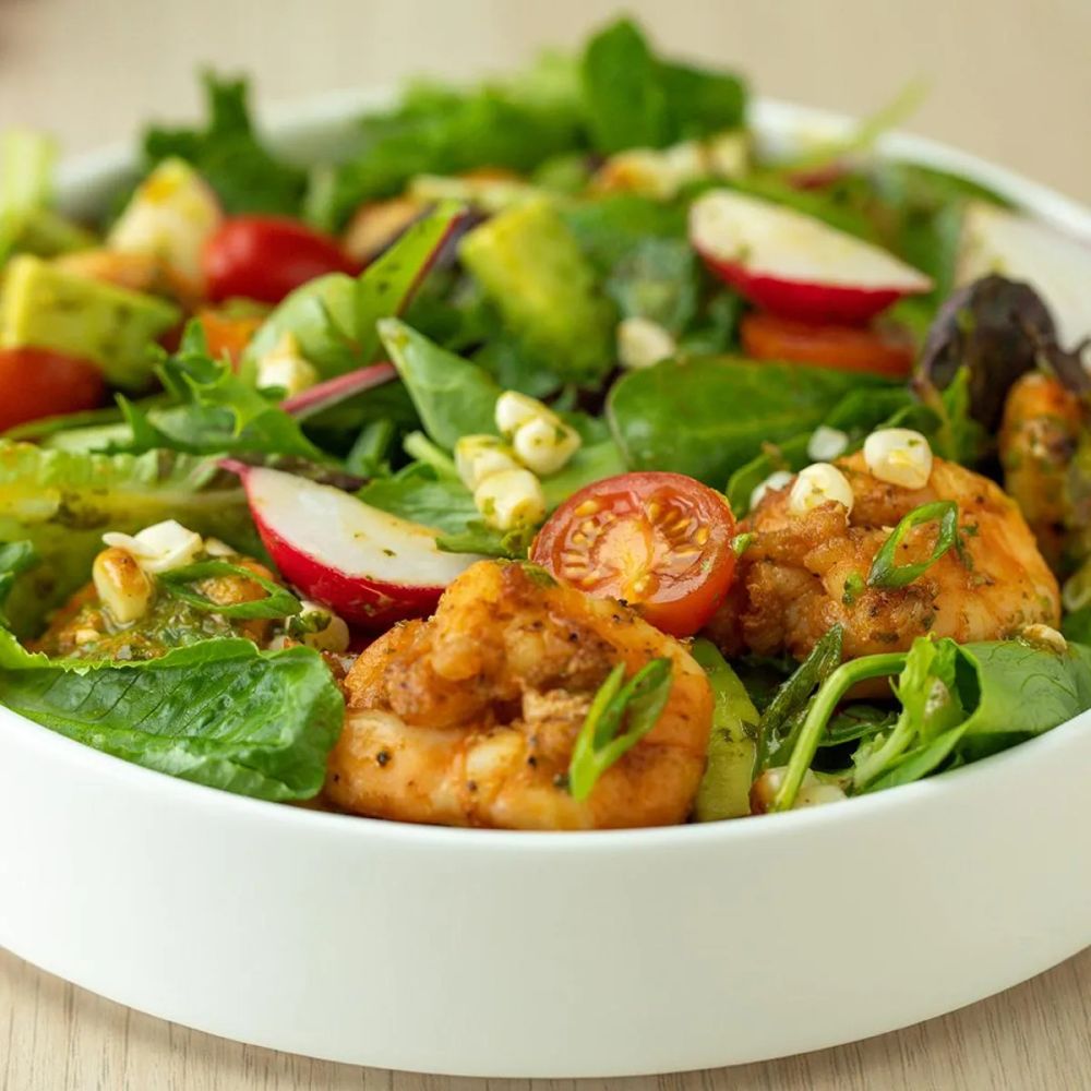 Honey Lime Grilled Shrimp Salad